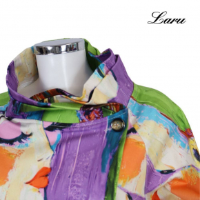 Jacke kurz 7690P Picasso lila grün [OneSize | Mehrfarbig]