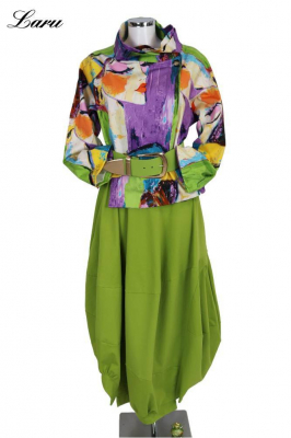 Jacke kurz 7690P Picasso lila grün [OneSize | Mehrfarbig]