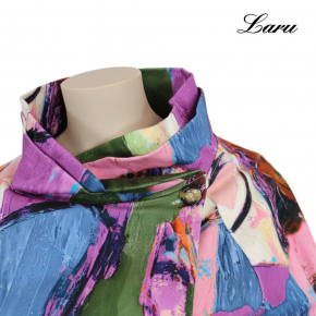 Jacke kurz 7690P Picasso lila dunkelgrün [OneSize | Mehrfarbig]