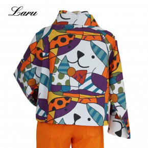 Jacke kurz 7690P bear weiß [OneSize | weiß bunt]