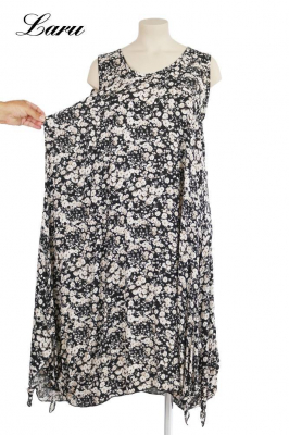 Trägerkleid Flower fein 5927 [OneSize | Rot]