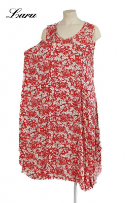 Trägerkleid Flower fein 5927 [OneSize | Rot]