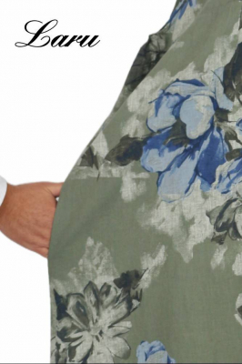 Leinenkleid Flower Oversize 92243 [OneSize | oliv]