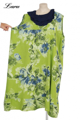 Leinenkleid Flower Oversize 92243 [OneSize | sand]