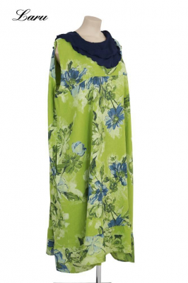 Leinenkleid Flower Oversize 92243 [OneSize | sand]