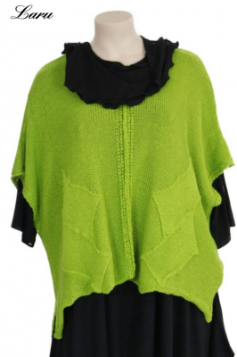 Strickpullover Bändchengarn 13543 [OneSize | Grün]