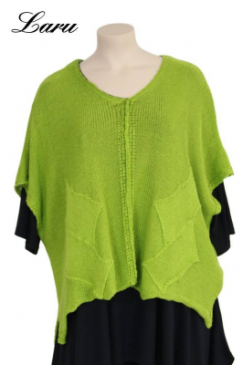 Strickpullover Bändchengarn 13543 [OneSize | Grün]