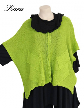 Strickpullover Bändchengarn 13543 [OneSize | Grün]