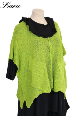 Strickpullover Bändchengarn 13543 [OneSize | jeansblau]