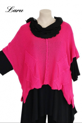 Strickpullover Bändchengarn 13543 [OneSize | Pink]