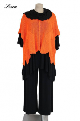 Strickpullover Bändchengarn 13543 [OneSize | Orange]