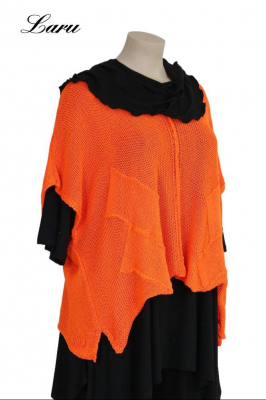 Strickpullover Bändchengarn 13543 [OneSize | jeansblau]