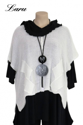 Strickpullover Bändchengarn 13543 [OneSize | jeansblau]