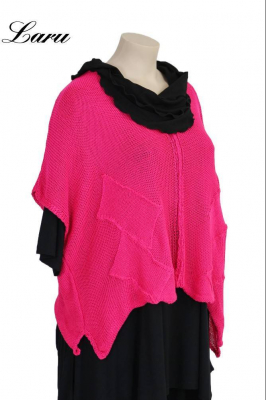 Strickpullover Bändchengarn 13543 [OneSize | jeansblau]