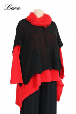 Strickpullover Bändchengarn 13543 [OneSize | jeansblau]