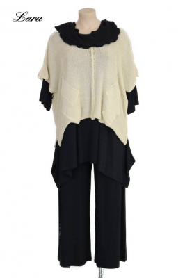 Strickpullover Bändchengarn 13543 [OneSize | sand]