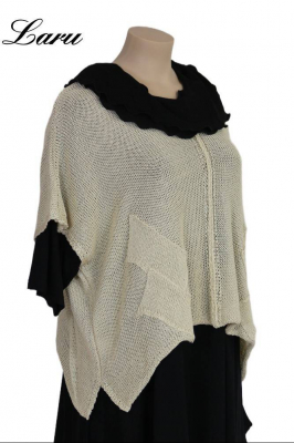 Strickpullover Bändchengarn 13543 [OneSize | sand]