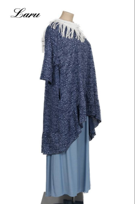 Shirt VoKuHiLa Blau Flower 6837 [OneSize | jeansblau]