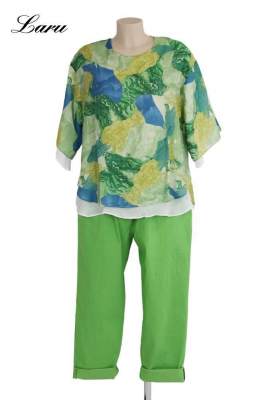 Shirt bunt grün WF70 [XL | Grün]