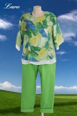 Shirt bunt grün WF70 [XL | Grün]