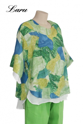 Shirt bunt grün WF70 [XL | Grün]
