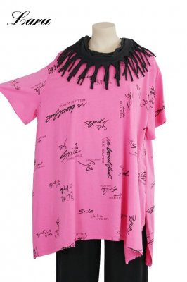 Big Shirt Smile Schrift 2026 [OneSize | Pink]