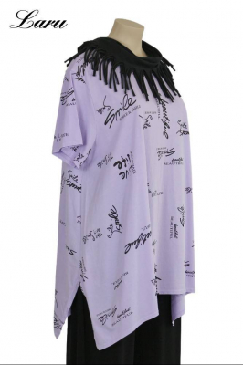 Big Shirt Smile Schrift 2026 [OneSize | Flieder]