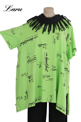 Big Shirt Smile Schrift 2026 [OneSize | Flieder]