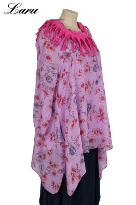 Shirt Flower Blue 7502 [2 | Lila]