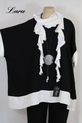 Shirt Sommer Viskose Crash 24389 Patch [OneSize | schwarz]