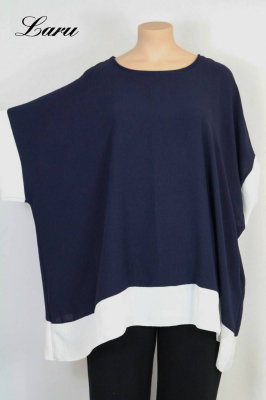 Shirt Sommer Viskose Crash 24389 Patch [OneSize | dunkelblau]