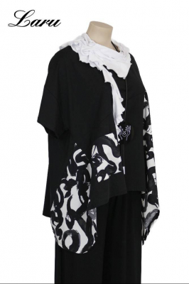 Shirt Sommer Patchwork 56950 [OneSize | schwarz]