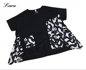 Shirt Sommer Patchwork 56950 [OneSize | schwarz]