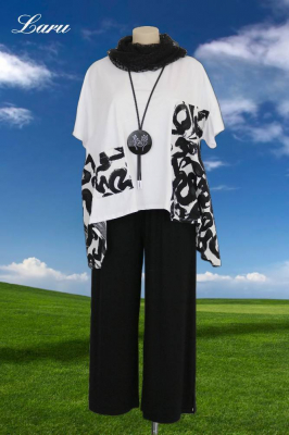 Shirt Sommer Patchwork 56950 [OneSize | schwarz]