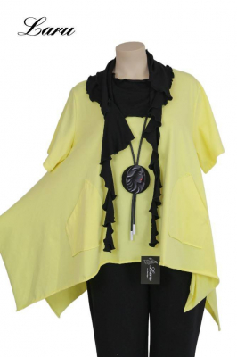 Shirt A-Line mit 2 Taschen 52443 [EG | lemongelb]