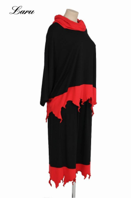 Kombination Flamme Petchwork rot [OneSize | schwarz/rot]