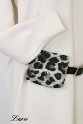 Strick Kleid mit Gürtel SA3109