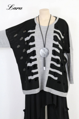 Pullover Lochmuster Part 355