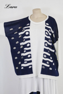 Pullover Lochmuster Part 355