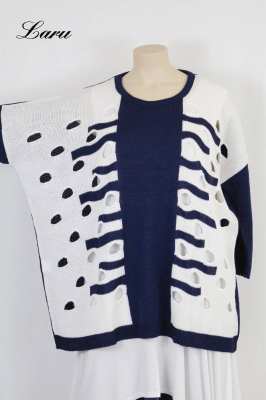 Pullover Lochmuster Part 355