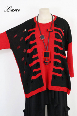 Pullover Lochmuster Part 355