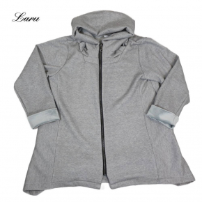 Jacke Jacquard uni grau 25116