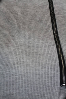 Jacke Jacquard uni grau 25116