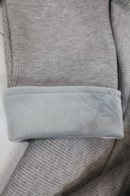 Jacke Jacquard uni grau 25116