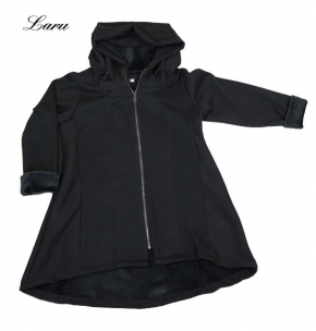 Jacke Chenille uni schwarz 25116 [2 | schwarz]