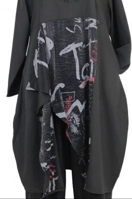 Kleid C6315 Patchwork schwarz [XL | schwarz]