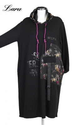 Kleid MY 1630L Patchwork [OneSize | schwarz]