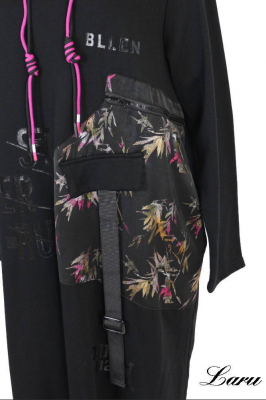 Kleid MY 1630L Patchwork [OneSize | schwarz]