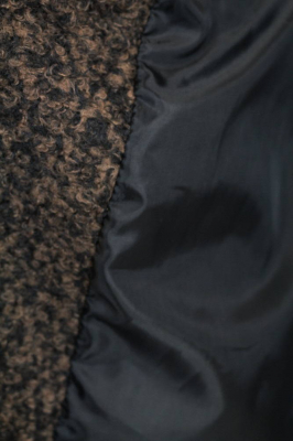 Wollmantel Patchwork braun meliert 6074 [OneSize | braun meliert]