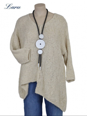 Strickpullover Wollboucle Versatz A1408